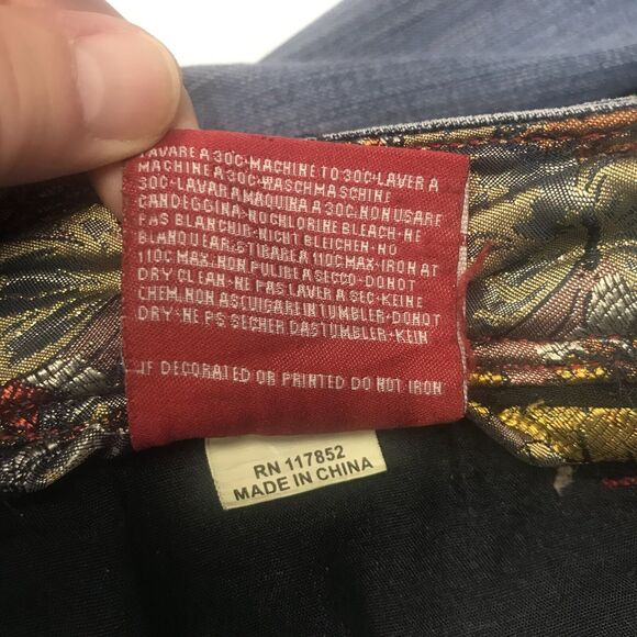 Vigoss Milan Bootcut Jean Juniors 5 Medium Blue Distressed Back Pockets Stretch - Picture 13 of 16